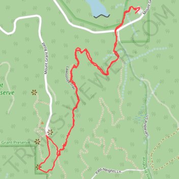 Lawsonite Trail up and down trail, distance, elevation, map, profile, GPS track