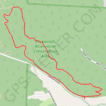 Lime Kiln Loop Trail in Rockwoods Reservation Conservation Area trail, distance, elevation, map, profile, GPS track