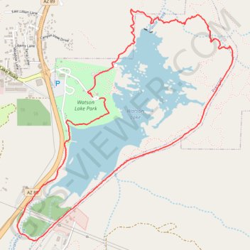 Watson Lake Loop trail, distance, elevation, map, profile, GPS track