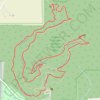 Indian Seats Loop Trail in Sawnee Mountain Nature Preserve Park trail, distance, elevation, map, profile, GPS track