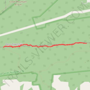 Teal-Blazed Trail SGL 170 trail, distance, elevation, map, profile, GPS track