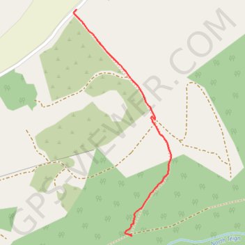 Forest path in Gidleigh #2 trail, distance, elevation, map, profile, GPS track