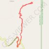 Cathedral Spires trail, distance, elevation, map, profile, GPS track