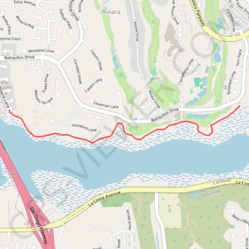 Batiquitos Lagoon trail, distance, elevation, map, profile, GPS track