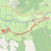 Kailzie Gardens via Drive Wood and River Tweed trail, distance, elevation, map, profile, GPS track