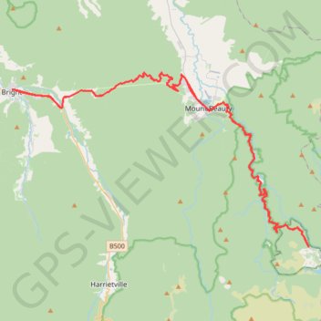 Bright - Falls Creek trail, distance, elevation, map, profile, GPS track
