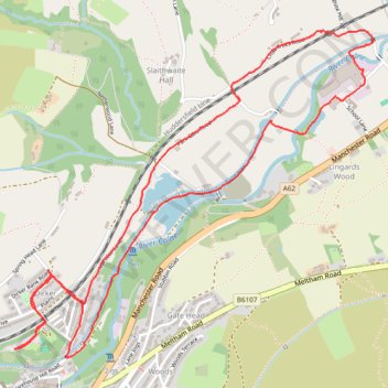 Marsden Slaithwaite road blackberrys - Huddersfield Narrow Canal - River Colne trail, distance, elevation, map, profile, GPS track