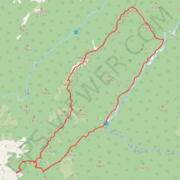 Marchant trail, distance, elevation, map, profile, GPS track