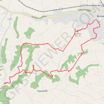 Track0000 trail, distance, elevation, map, profile, GPS track