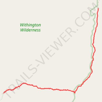 Withington Wilderness hike trail, distance, elevation, map, profile, GPS track