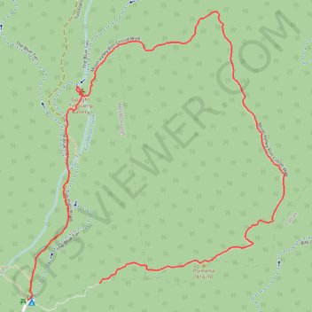 Poimena - Moon Valley Rim Circuit Walk trail, distance, elevation, map, profile, GPS track