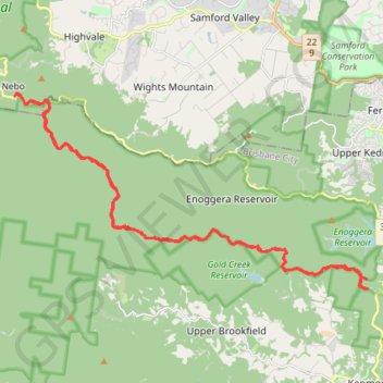 Mount Nebo trail, distance, elevation, map, profile, GPS track