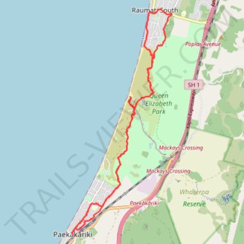 Queen Elizabeth park ride trail, distance, elevation, map, profile, GPS track