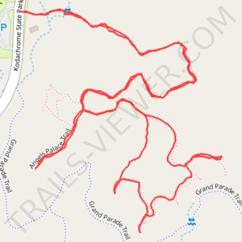Angels Palace Trail trail, distance, elevation, map, profile, GPS track