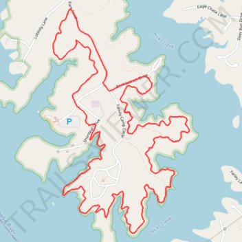Lake Shore Loop Trail trail, distance, elevation, map, profile, GPS track
