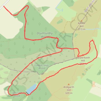 Mountain Bike Ride Around Westerkeith Hill trail, distance, elevation, map, profile, GPS track