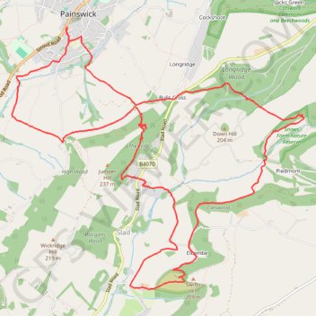 Laurie Lee Wildlife Way trail, distance, elevation, map, profile, GPS track