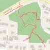 Cheasty Greenspace trails and links south of Columbian Way trail, distance, elevation, map, profile, GPS track