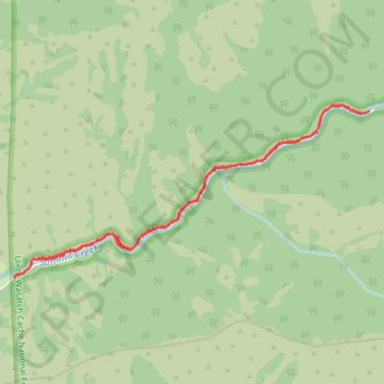 Smithfield Canyon Skiing trail, distance, elevation, map, profile, GPS track
