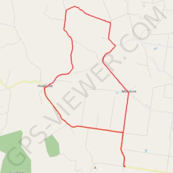 Leafdale to Stonelands trail, distance, elevation, map, profile, GPS track