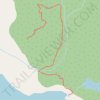 2025-07-20 Broken Island Lodge Bluff trail one-way trail, distance, elevation, map, profile, GPS track