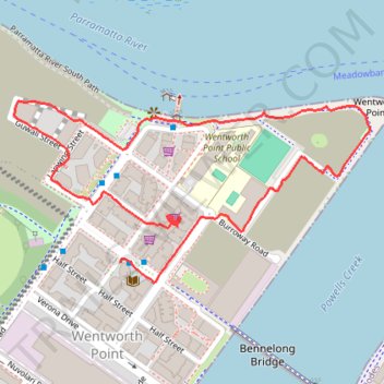 Morning Walk trail, distance, elevation, map, profile, GPS track