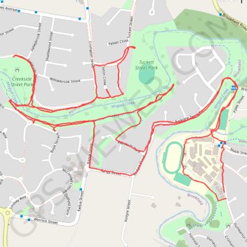 Brisbane Trail Run trail, distance, elevation, map, profile, GPS track