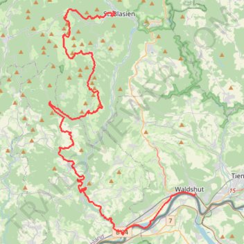 RouteWT 15 Streckentour trail, distance, elevation, map, profile, GPS track