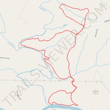 Broad River Greenway Escape trail, distance, elevation, map, profile, GPS track