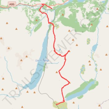 Munro Hillwalk to Beinn na Lap, Meall Garbh, Chno Dearg and Stob Coire Sgriodain trail, distance, elevation, map, profile, GPS track