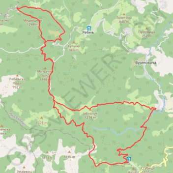Jablanik i Medvednik trail, distance, elevation, map, profile, GPS track