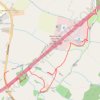 Public footpaths along M5 in Brookthorpe trail, distance, elevation, map, profile, GPS track