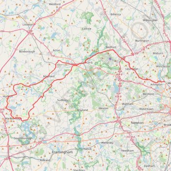 Hudson Snack Loop trail, distance, elevation, map, profile, GPS track