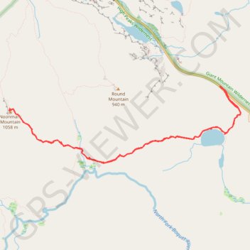 Noonmark Mountain trail, distance, elevation, map, profile, GPS track