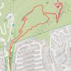 Griffith Observatory Loop via East and West Observatory Trails in Griffith Park trail, distance, elevation, map, profile, GPS track