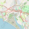 Irvine, Scotland to Stevenston and back trail, distance, elevation, map, profile, GPS track