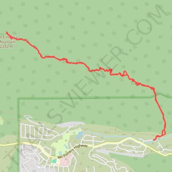 San Emigdio Mountain Eastern Approach trail, distance, elevation, map, profile, GPS track
