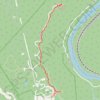 Turkey Spur Rock via Grandview Rim Trail in New River Gorge National Park and Preserve trail, distance, elevation, map, profile, GPS track