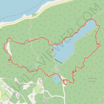 Glencoe Lochan Loop trail, distance, elevation, map, profile, GPS track