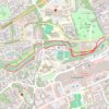 River Almond riverside paths trail, distance, elevation, map, profile, GPS track