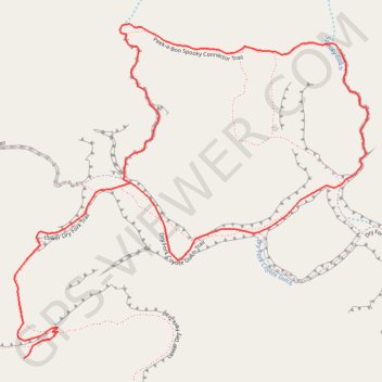 Spooky Slot Canyon and Peek-A-Boo Slot Canyon Loop Trail trail, distance, elevation, map, profile, GPS track