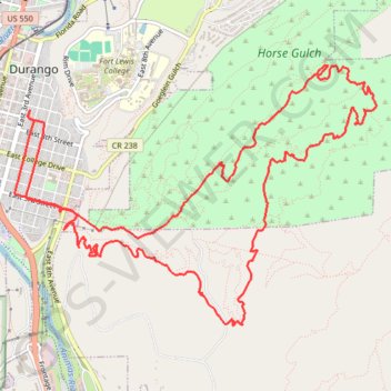 Mesa Connector, Telegraph Connector, Mike's Trail, Cuchillo Trail and Cap's Trail trail, distance, elevation, map, profile, GPS track