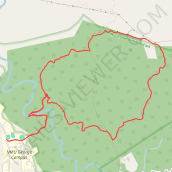 Groeneweide red route hiking trail trail, distance, elevation, map, profile, GPS track