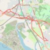 Irvine, Scotland to Stevenston and back trail, distance, elevation, map, profile, GPS track