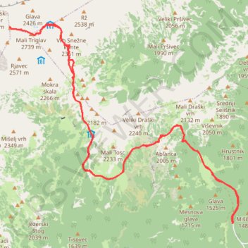 Move trail, distance, elevation, map, profile, GPS track