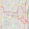 Dallas Cycling trail, distance, elevation, map, profile, GPS track