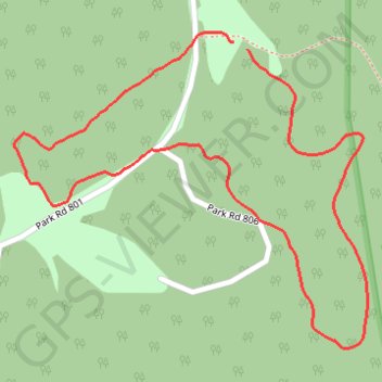 Huckleberry Trail - Twin Falls Resort State Park trail, distance, elevation, map, profile, GPS track