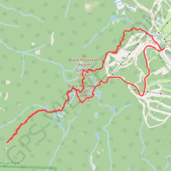 Eagleridge Bluffs - Cabin Lake - Black Mountain trail, distance, elevation, map, profile, GPS track
