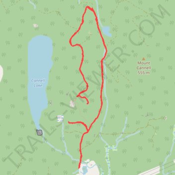 Hunter Trail trail, distance, elevation, map, profile, GPS track