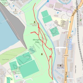 Memorial park trail, distance, elevation, map, profile, GPS track